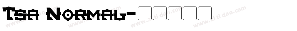 Tsa Normal字体转换